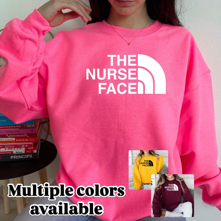 RN Nurse Custom Crewneck Sweatshirt | Nurse Life Graphic Sweatshirt