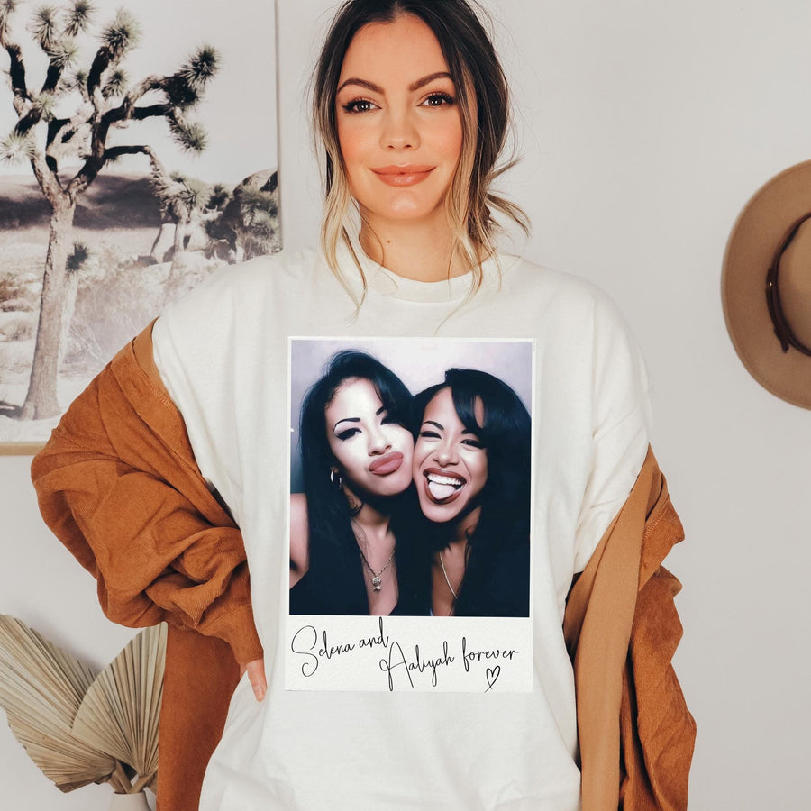Selena & Aaliyah Custom T-Shirt | Music Legend Graphic Tee