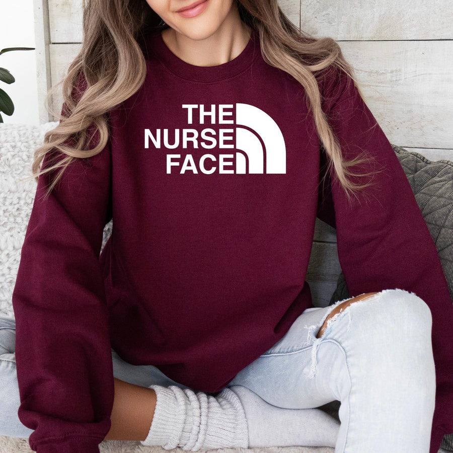 RN Nurse Custom Crewneck Sweatshirt | Nurse Life Graphic Sweatshirt