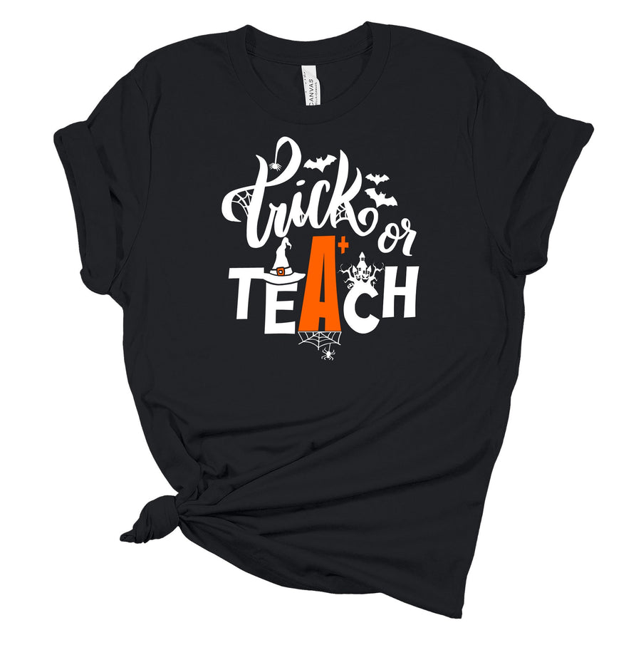 Trick or Teach T-Shirt | Funny Halloween Teacher Shirt