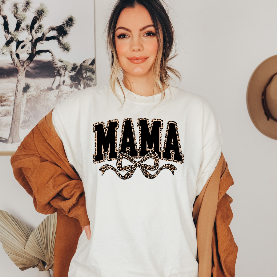 Leopard Mama Shirt | Custom Bella Canvas Tee | Gift for Mom