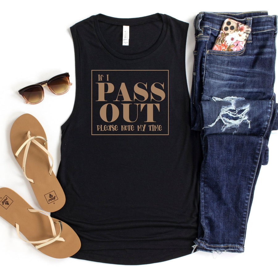 If I Pass Out Please Note My Time! | Funny CrossFit Tank Top