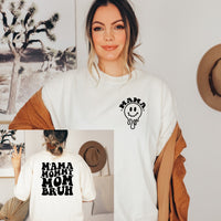 Boy Mom T-Shirt | Ma Mama Mom Bruh Front & Back