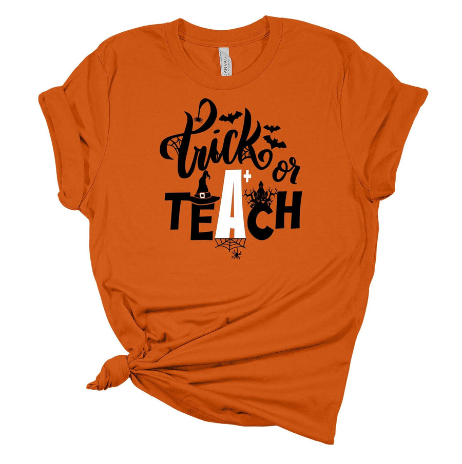 Trick or Teach T-Shirt | Funny Halloween Teacher Shirt