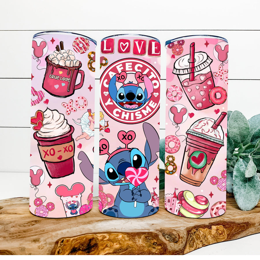 Cafecito y Chisme Tumbler | 20oz Sublimation Cup