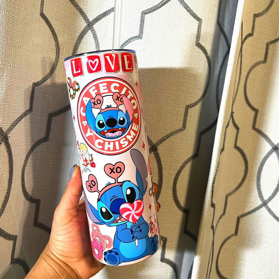 Cafecito y Chisme Tumbler | 20oz Sublimation Cup