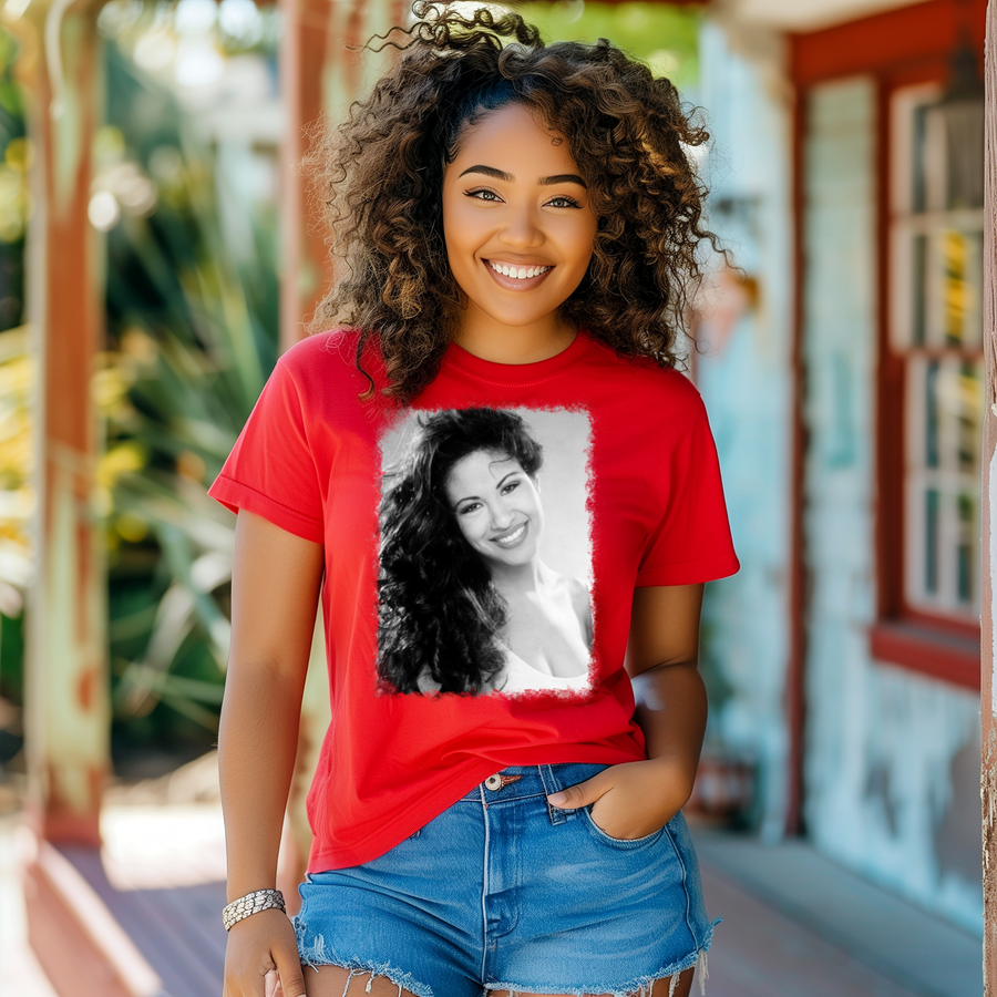 Selena Custom T-Shirt | Music Legend Graphic Tee