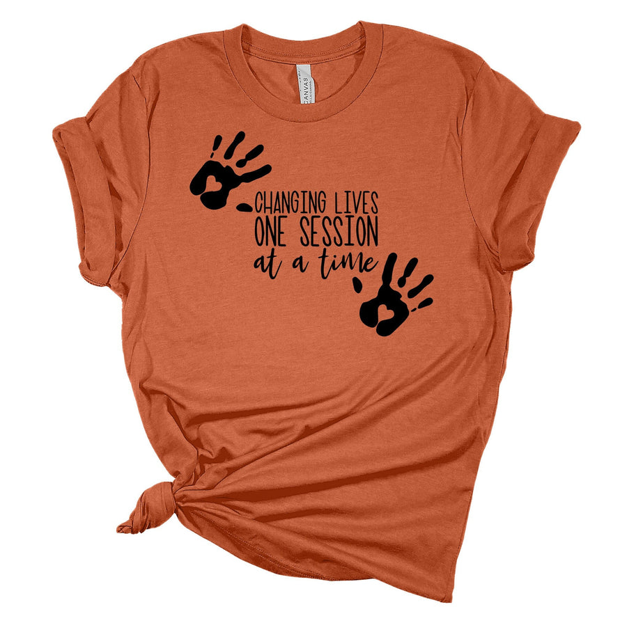 Changing Lives One Session at a Time | Occupational Therapy Custom T-Shirt