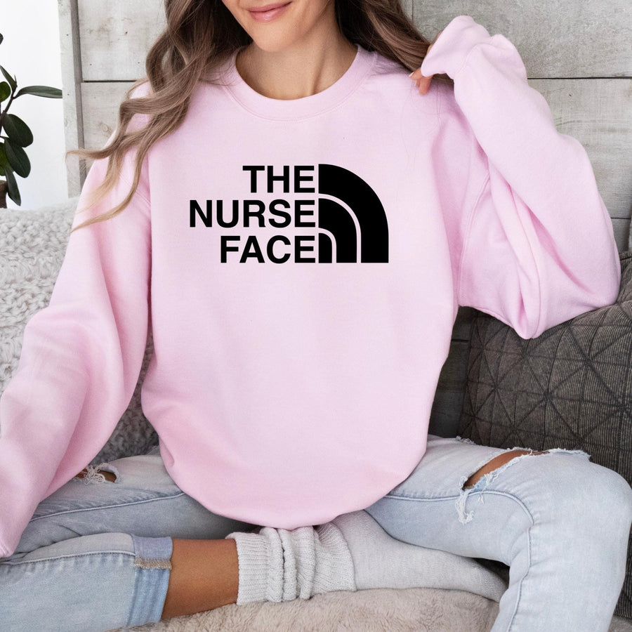 RN Nurse Custom Crewneck Sweatshirt | Nurse Life Graphic Sweatshirt