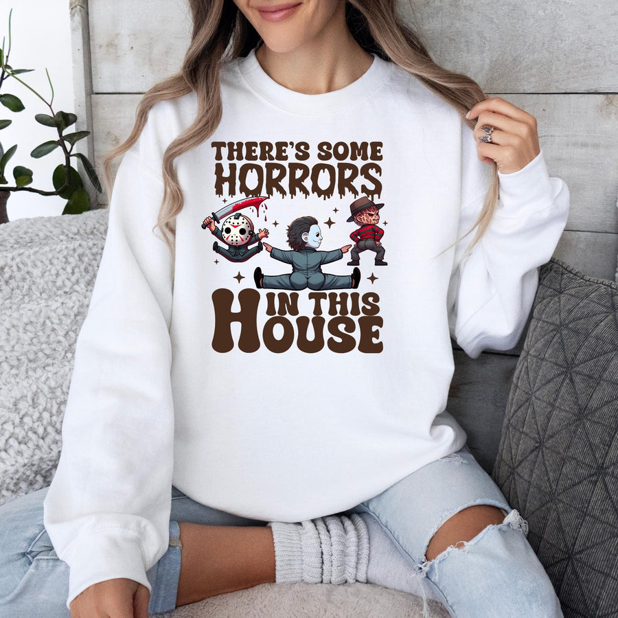 Horror in This House Halloween Sweatshirt