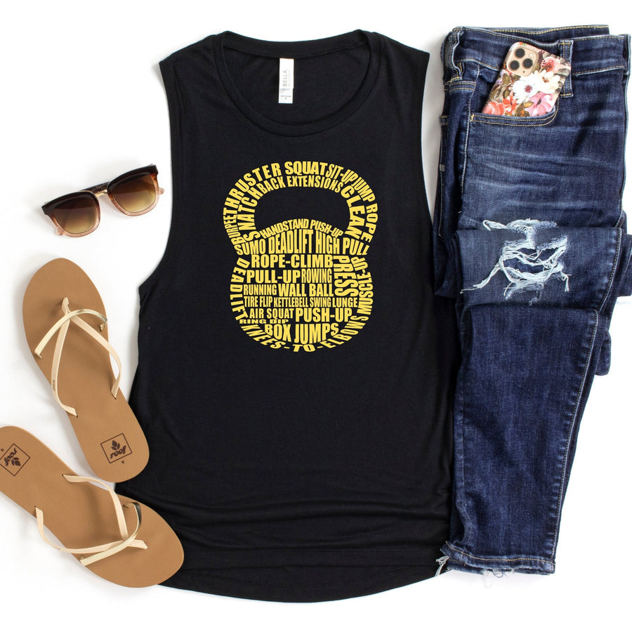 Kettlebell Muscle Tank Top | CrossFit & Gym Workout Tank
