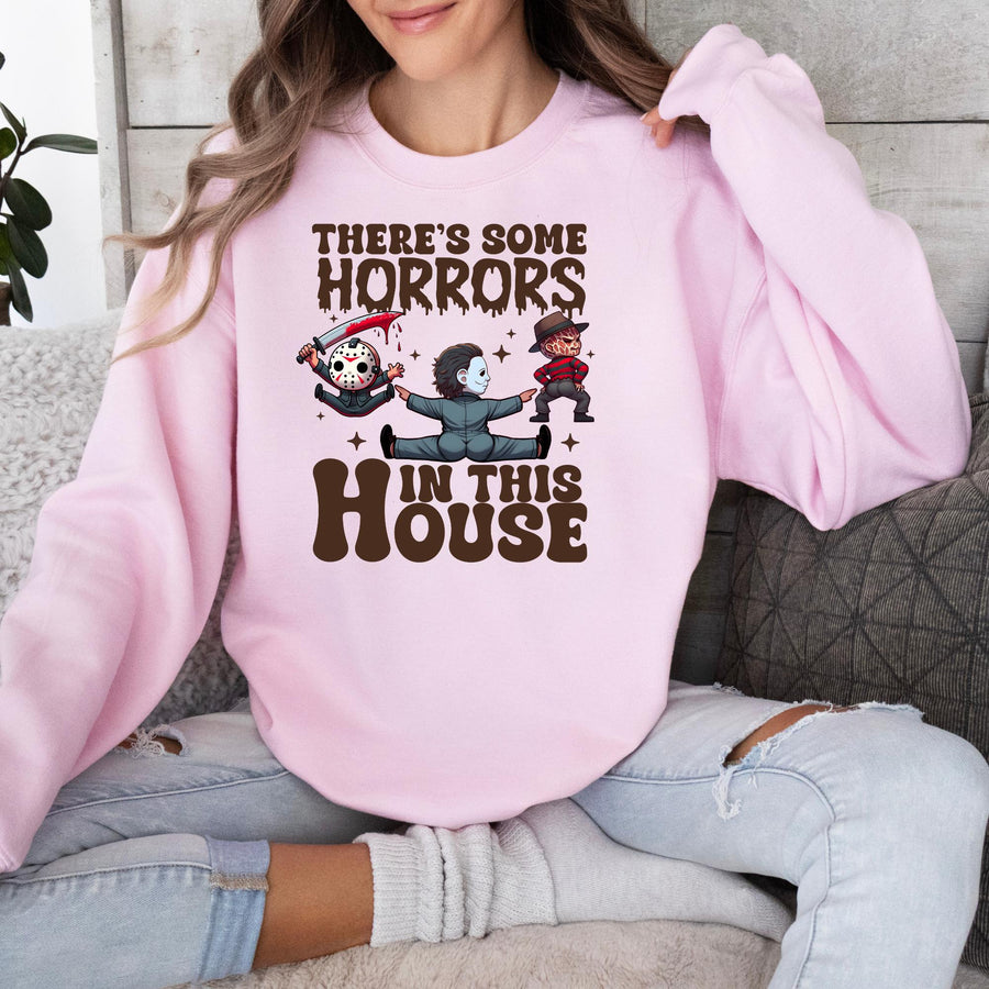 Horror in This House Halloween Sweatshirt