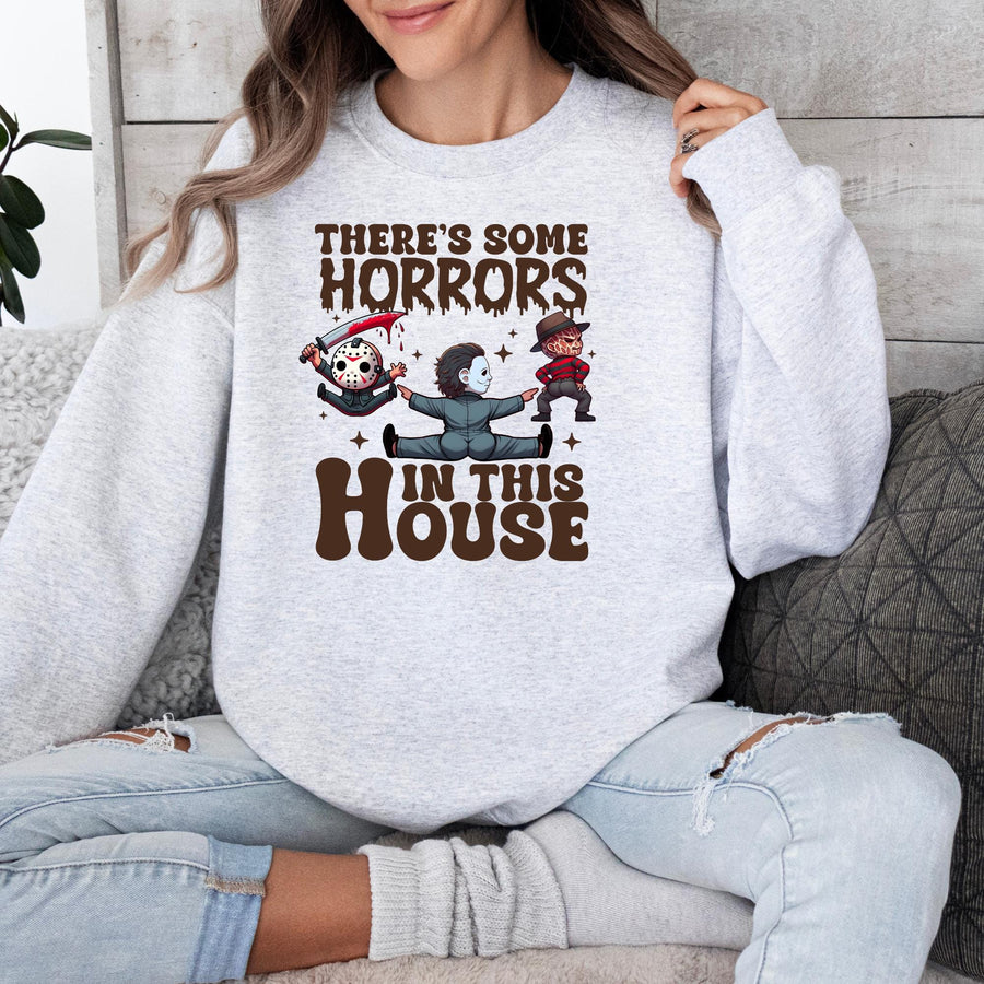 Horror in This House Halloween Sweatshirt