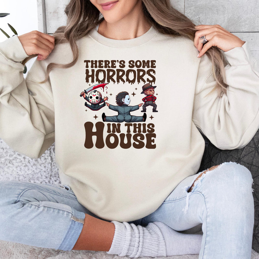 Horror in This House Halloween Sweatshirt