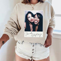 Selena & Aaliyah Custom Crewneck Sweatshirt | Music Legend Graphic Sweatshirt