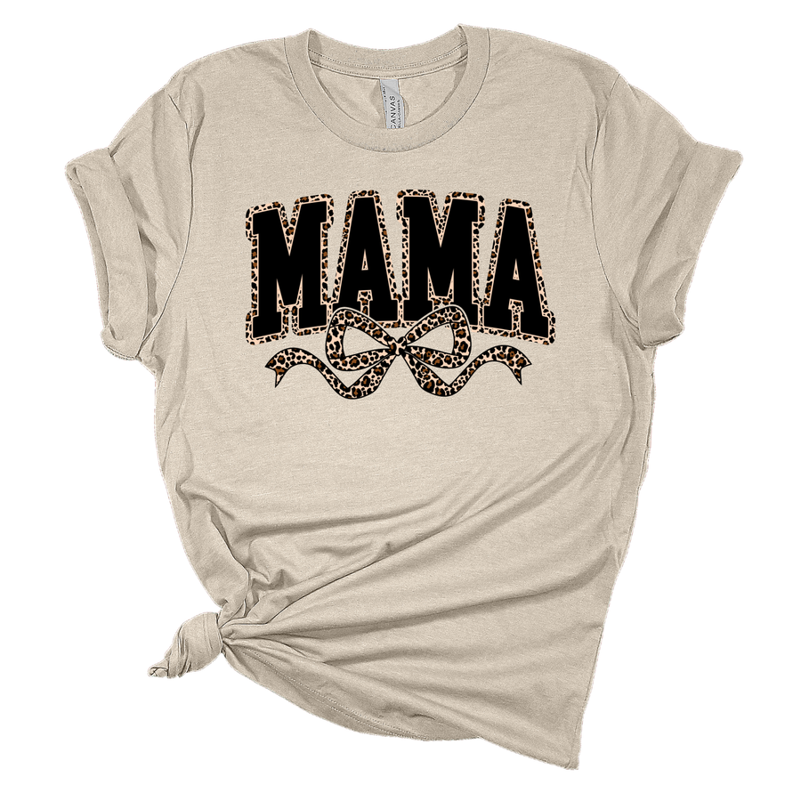 Leopard Mama Shirt | Custom Bella Canvas Tee | Gift for Mom