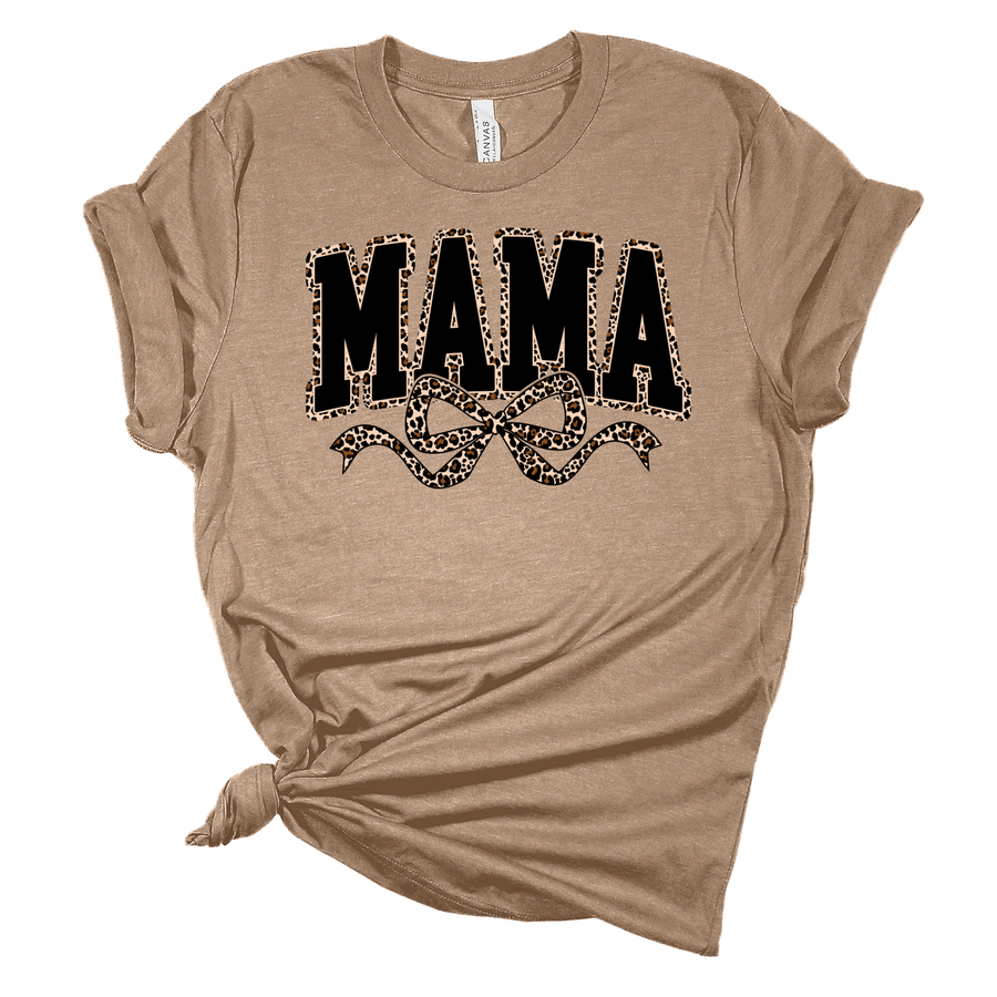 Leopard Mama Shirt | Custom Bella Canvas Tee | Gift for Mom