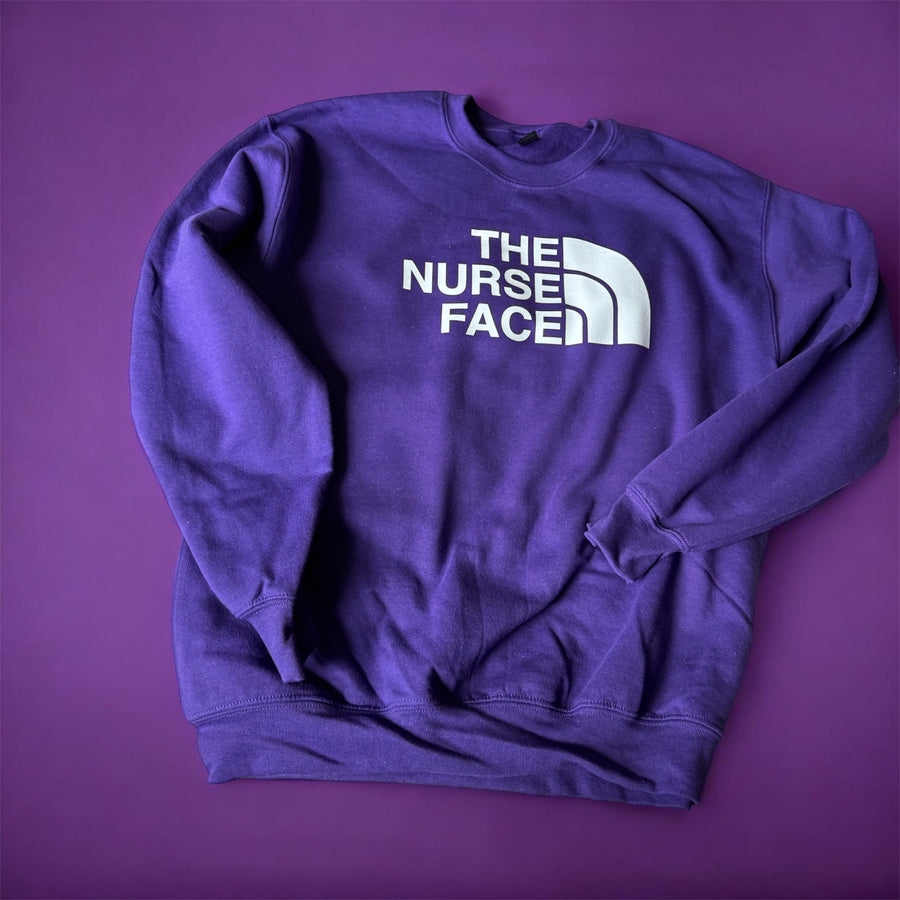RN Nurse Custom Crewneck Sweatshirt | Nurse Life Graphic Sweatshirt
