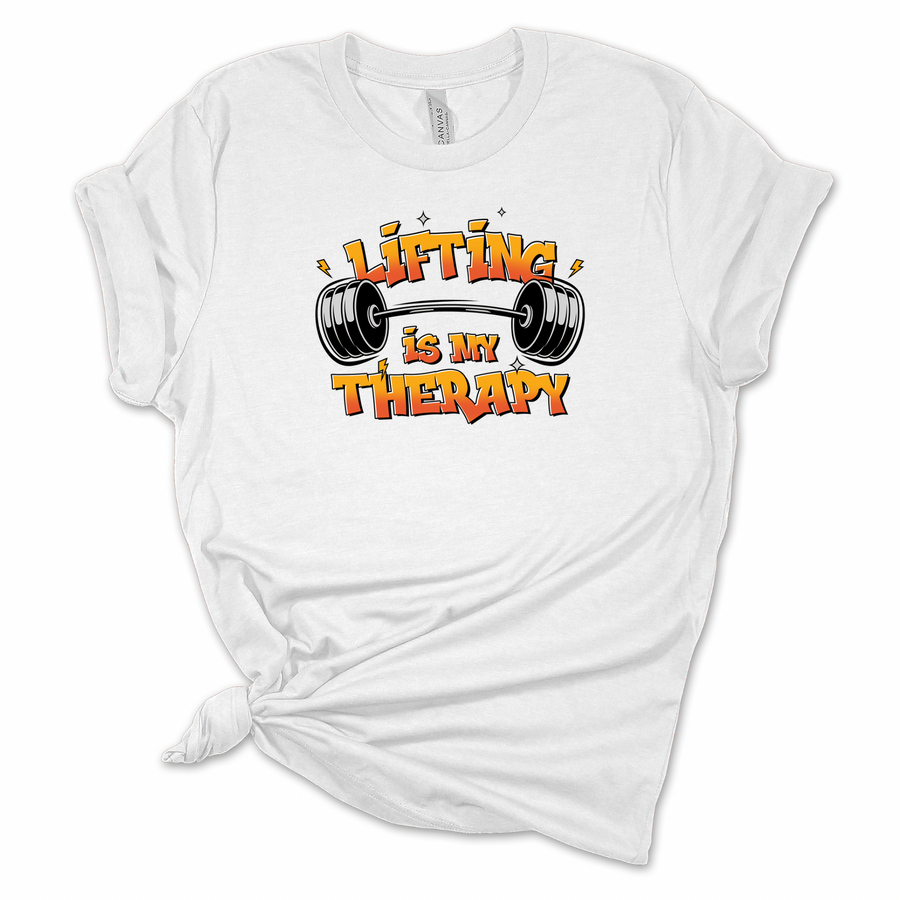Lifting Is My Therapy T-Shirt | Funny Weightlifting & CrossFit Tee