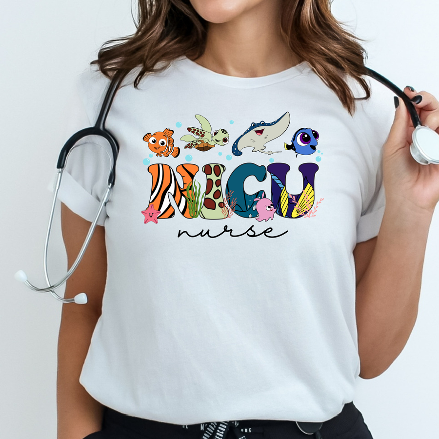 NICU Nurse T-Shirt | Cute Character Designs