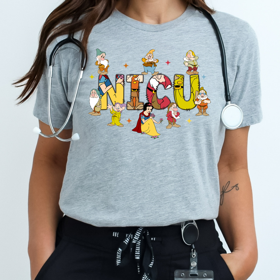 NICU Nurse T-Shirt | Cute Character Designs