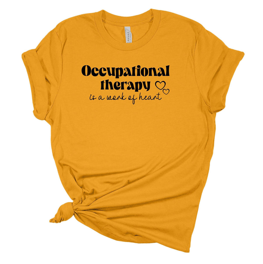 OT Work of Heart T-Shirt | Occupational Therapy Gift