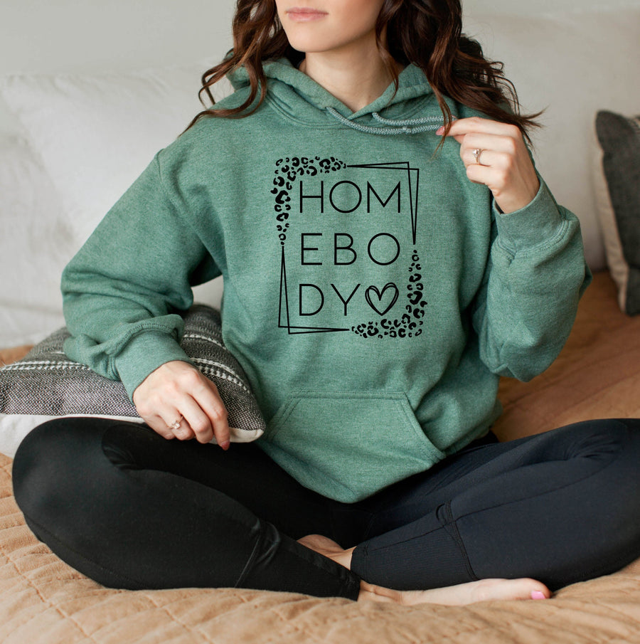 Homebody Hoodie | Leopard Print Personalized Cozy Loungewear