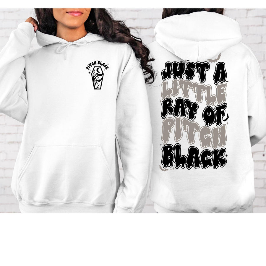 Pitch Black Halloween Hoodie | Unisex Oversized Pullover