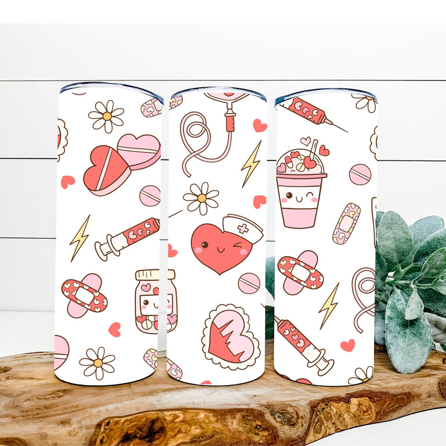 Nurse Hearts Tumbler 20 oz