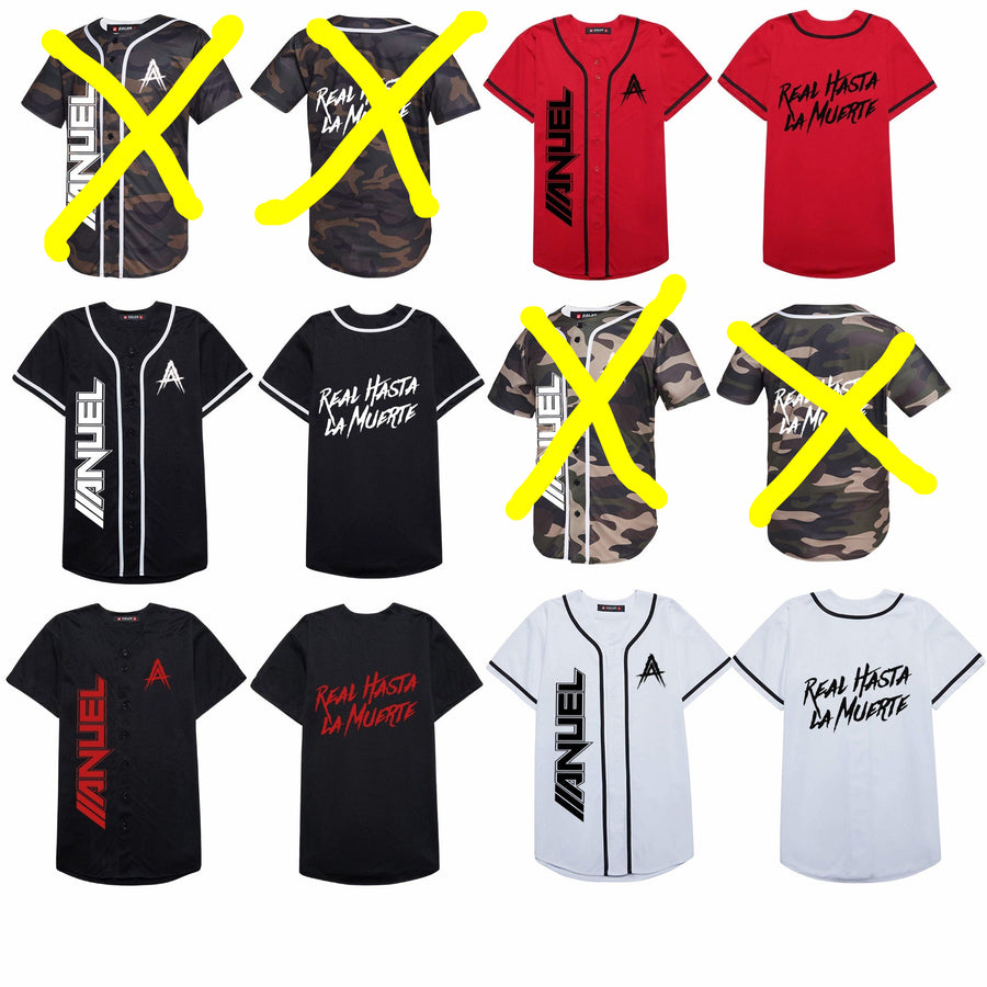 Anuel AA Real Hasta la Muerte Baseball Jersey | Men's Custom Jersey