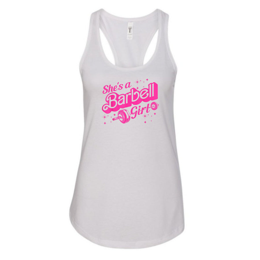 She's a Barbell Girl Women's Muscle Tank Top