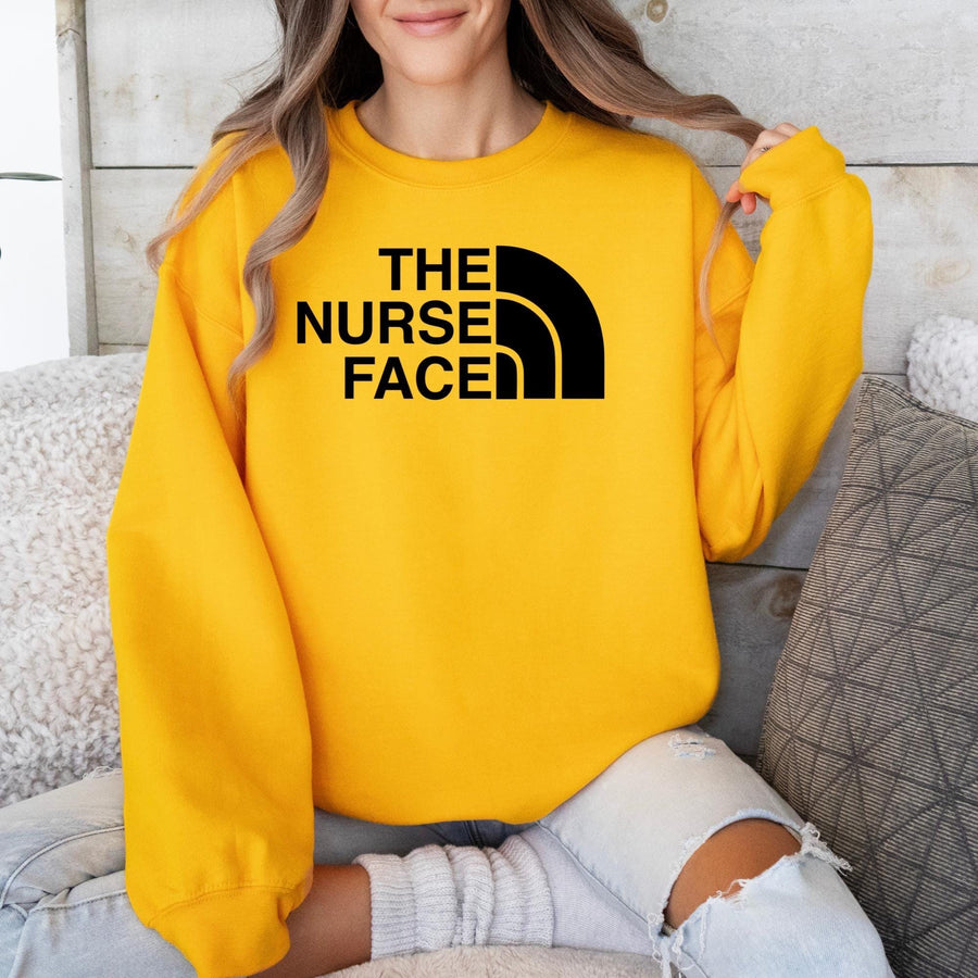 RN Nurse Custom Crewneck Sweatshirt | Nurse Life Graphic Sweatshirt