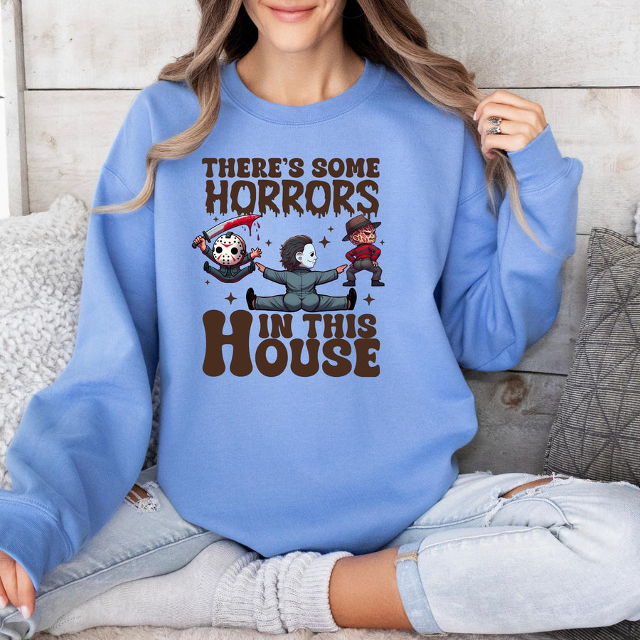 Horror in This House Halloween Sweatshirt